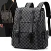 Mochila Masculina PU Nova Mochila Mochila de Grande Capacidade Bolsa de Viagem Mochila Fashion para Computador Bolsa de Negócios Mochila Simples
