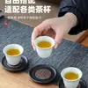 Posavasos para el hogar Anti-quemaduras Posavasos de alta gama con relieve Aislamiento para ceremonia del té china Posavasos Platillo para té Accesorios para juego de té