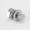 Parafuso Combinado Hexagonal Externo de Três Peças em Aço Inoxidável 304 M3-12 com Processo de Estampagem de Precisão para Proteger a Superfície da Peça de Trabalho contra Arranhões