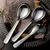 Cuchara de Acero Inoxidable Grado Alimenticio 316L con Cabeza Grande y Mango Corto, Cuchara Grande, Cuchara para Sopa, Vajilla, Cuchara para Comer Infantil, Venta al por Mayor por Fabricante