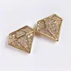 Joias Coreanas novos brincos modelo diamante brincos de zircônia brincos joias da Coreia do Sul atacado e8304