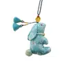 Bolsita de regalo pequeño para el Festival de Medio Otoño, bolsita de conejo de paz y bendición, colgante para bolsa de coche, decoración de bolsa de la fortuna