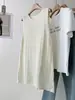 Vestido justo de comprimento médio com gola redonda, design em camadas estilo coreano e detalhes vazados para mulheres, novo top solto sem mangas para primavera e verão