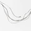 Collar Nalan de Plata S925 Explosiones Virales en Instagram Cadena para Clavícula Extremadamente Fina Apilable Versátil Dulce y Delicado Collar Y02030