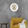 Suministro de fábrica lindo reloj de pared de jirafa para decoración de niños y niñas entrega en una sola pieza venta al por mayor y al por menor
