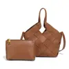 Bolsa de Palha Grande Versátil Vintage Bolsa de Mão Artesanal Bolsa Antiga com Alça Dupla no Ombro Estilo Artístico Feminina