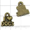 Los más vendidos de Amazon Nueva Serie de Animales Perro de Aleación Antigua Colgante Colgante Pulsera DIY Collar Accesorios de Joyería