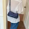 Bolso de axila ins minimalista estilo coreano para mujer, nuevo bolso cuadrado pequeño de cuero suave de moda 2026, bolso cruzado para la ciudad