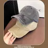 Gorra de Béisbol Vintage Desgastada de Mezclilla para Mujer, Moda Coreana, Versátil, para Adelgazar el Rostro