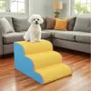Escaleras para Mascotas, Escalones para Cama de Perro, Escalera Antideslizante Desmontable y Lavable, Escalera Multiescalón para Perros Pequeños del Hogar, Resistente al Desgaste para Sofá