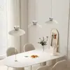 Lustre de Restaurante Estilo Creme Mesa de Jantar Bar Moderno Simples Alto Padrão Criativo Normcore Longo Sala de Jantar Lâmpadas de Arte
