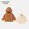 [Coleção de Jaquetas 3 em 1 Infantil] Kaka Panda Tops Casuais de Outono para Meninos e Meninas Bebês, Roupas de Outono da Moda