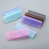 Estuche de Plástico para Gafas de Presbicia, Estuche Portátil para Gafas con Forro de Cuero, Estuche para Gafas de Sol de Grado Empresarial con Patrón de Lichi