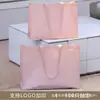 Bolsa de compras tecida verde escuro, bolsa de compras de loja de roupas feita sob medida, bolsa de compras durável, bolsa de presente para salão de beleza