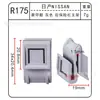 Revestimiento de guardabarros de coche fregadero de caída parabrisas soporte de alerón delantero soporte de parachoques placa decorativa hebilla