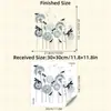 BR3553C hermoso diente de león libélula pequeño fresco autoadhesivo pegatinas para inodoro baño pegatinas decorativas para inodoro