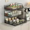 Estante de Almacenamiento para Tazas de Escritorio Multicapa Portavasos de Agua Taza de Té Taza de Café Bandeja de Goteo Soporte de Tazas para el Hogar