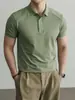 Hengyuanxiang Proteção Solar 10A Antibacteriano Seda Gelada Algodão Modal Camiseta de Manga Curta para Homem 2026 Chegada Nova de Verão Camisa Polo Masculina