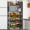 Rack de Armazenamento Multifuncional de Cozinha de Chão para Microondas, Temperos, Legumes, Utensílios de Cozinha, Forno, Camadas