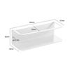 Estante de Almacenamiento Magnético de Acero al Carbono Estante para Especias de Cocina Estante de Almacenamiento Colgante para Pared Lateral de Refrigerador Microondas Sin Taladrar