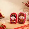 Muñecos para Presionar la Cama de Boda Cojines Decorativos Rojo Año Nuevo Cojines para la Espalda Festival de Primavera Carácter de Fortuna Festivo Sofá Asiento de Sala de Estar Decoración para el Año Nuevo Chino
