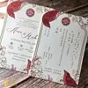 Impresión Tipográfica con Estampado en Caliente Estilo Americano Fino y Técnicas de Grabado Tipográfico para Invitaciones de Boda Personalizadas
