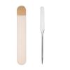 En stock acero inoxidable doble cabeza bastón de mezcla removedor pala para base raspador pegamento para maquillaje herramienta de belleza un bastón de mezcla