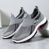 Comercio Exterior Zapatos de Hombre de Punto Grande Talla Grande Transfronterizo Temu Etiqueta Personalizada Zapatos Casuales Tiburón Suela Suave Malla Transpirable Zapatos Deportivos Zapatos Individuales