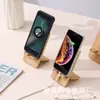 Soporte para Teléfono Móvil de Bambú Nanzhu, Marco de Soporte Creativo de Bambú Natural para Teléfono Móvil, Artefacto Sencillo para Ver Series, Soporte para Teléfono Móvil Personalizado con Logo Escolar