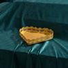 Plato Rectangular para Pastel con Borde de Encaje Dorado Estilo Europeo Soporte para Pastel para Té de la Tarde Plato Grande para Té de Boda Plato para Galletas de Mesa de Postres