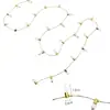 Bombillas electroplateadas transfronterizas, series de luces mini de plástico para escenas navideñas, accesorios de decoración para lugares de fiestas navideñas, cadenas de cuentas