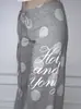 Pantalones Deportivos Casuales de Pierna Ancha para Mujer, Estilo Retro de Moda Transfronterizo, Estampado de Lunares y Letras Coreanas, Novedad Verano 2026