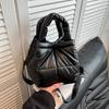 Comercio Exterior Transfronterizo Más Vendido Bolsa de Algodón con Plumas Bolso de Mano Brillante para Mujer Bolso Tote de Gran Capacidad de Doble Uso Bolso Cubo