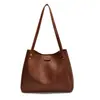 Bolso Tote para Mujer 2026 Nuevo Estilo Bolso de Hombro y Axila Retro Simple Gran Capacidad Versátil Moda Bolso de Mujer de Gama Alta