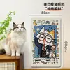 Placa de arranhar para gatos é resistente ao desgaste e não solta fiapos, evita que gatos arranhem o sofá, arranhador vertical para gatos montado na parede, tapete arranhador de brinquedo para gatos adesivo