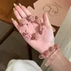 Rosa Seca Regalo Cristal de Fresa Natural Ciprés Rojo Rosa de Tres Caras Disco de Madera de Rosa Cambiará de Color al Jugar con la Mano Joyería Regalo