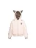 Chaqueta de Montaña Eagle de Algodón Acolchada Engrosada con Cuello de Piel Estampado de Leopardo Pequeño Diablo para Mujer Invierno 2025 Nuevo Abrigo Cálido