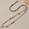 Cordón Trenzado Hecho a Mano de Cuero Encerado Delgado para Colgantes de Jade, Ágata, Cera de Abejas DIY Cordón para Collar con Colgantes de Combinación Libre