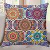 Funda de Almohada Geométrica Bohemia Nueva Transfronteriza Estampada a Doble Cara Cubierta de Cojín de Cuero de Melocotón para el Hogar