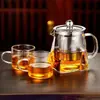 Vidrio Transparente Cielo Redondo para Servir Taza Pública Té Naranja Xiaoqing Fuga Mar de Té Tetera de Té Vidrio Boca Puntiaguda Verter Té Taza Pública