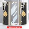 Funda para teléfono plegable Z Fold6, funda pintada para Samsung Fold6 de 6.ª generación, funda de vidrio galvanizado, funda con película para teléfono