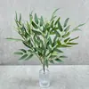 Planta Trepadora de Hojas Simuladas Hoja de Sauce Boda Guía de Camino de Boda Diseño Planta Simulada Tela de Serigrafía Manojo Hoja de Sauce