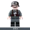 Bloques de Construcción Militares de la Segunda Guerra Mundial Transfronterizos Soldados Alemanes Día del Ejército del Octavo Ruta Hombres Muñeca Pequeña Juguete Niños Bloques de Construcción Ensamblados