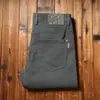 Pantalones Casuales Rectos Ajustados de Sarja con Cinco Bolsillos, Gruesos, con Interior Afelpado, Cómodos, Combinables, Microelásticos, Serie B, Otoño e Invierno, para Hombre