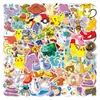 100 Hojas/50 Hojas de Pegatinas de Pokemon, Pegatinas de Dibujos Animados, Pegatinas para Equipaje y Papelería, 20 Estilos en Stock, Liquidación