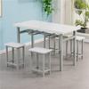 Taburete colgante, comedor comercial, mesa de comedor y silla, mesa de comedor dividida para 4 personas, taburete colgante para 6 personas, comedor escolar, combinación de restaurante, universidad