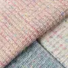Tecido de Lã Grosso com Fios Prateados, Tecido Tweed com Fios Brilhantes, Tecido Tweed de Lã 400g, Tecido para Roupas Femininas, Sapatos, Chapéus e Bolsas
