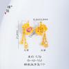 Pu Zuoqiang preservación del color método antiguo arena dorada accesorios DIY bolso de diamantes mariposa espíritu de serpiente tesoro collar pulsera con agujero pasante valiente