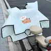 Cubierta Impermeable a Prueba de Viento para Patinete Eléctrico con Forro Polar y Engrosada, Cubierta Impermeable de Invierno a Prueba de Viento para Batería, Estilo Primavera y Otoño para Mujer, Terciopelo de Leche, Antifrío y Cálida