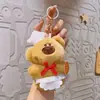 Urso de Pelúcia Original de Sobremesa Boneca de Pelúcia Pingente Chaveiro Boneca Pequeno Objeto Criativo Chaveiro